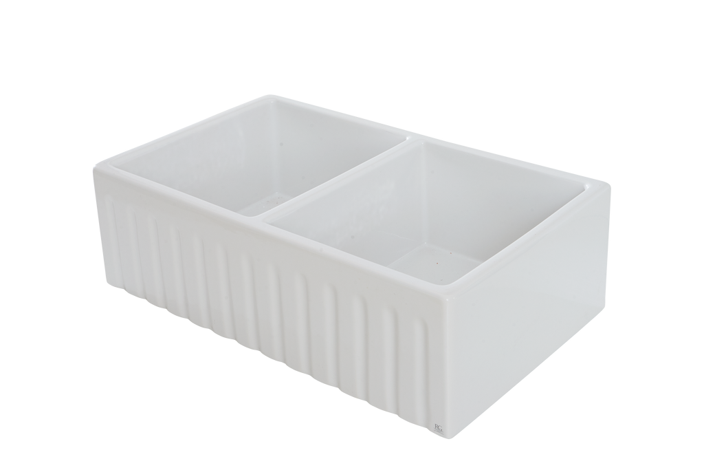 October Special ! - Double Fluted Apron Sink - 833 x 500 x 250mm