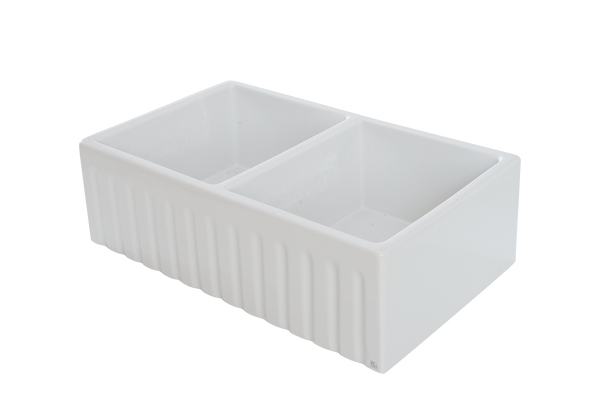 April Special ! - Double Fluted Apron Sink - 833 x 500 x 250mm