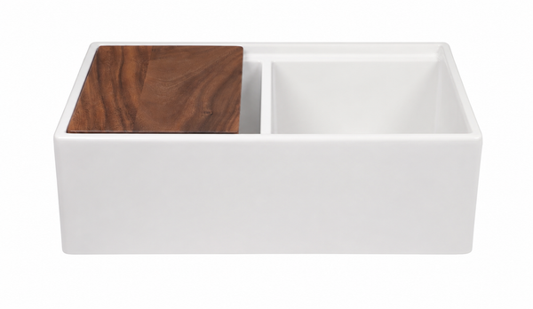 Double Butler Kitchen Sink System 833 mm - Complete With Chopping/Preparation Block