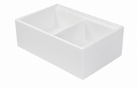 July Special ! - Double Butler Kitchen Sink System 833 mm - Complete With Chopping/Preparation Block, Free Waste, Grid & Tap !