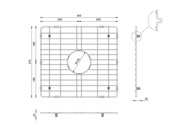 Offset Double Grid - Large Bowl