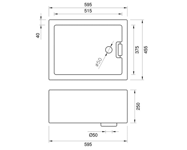 May Special - Belfast Fireclay Sink - 595 x 455 x 250mm