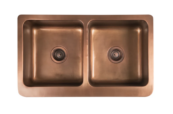 Copper Double Butler Sink