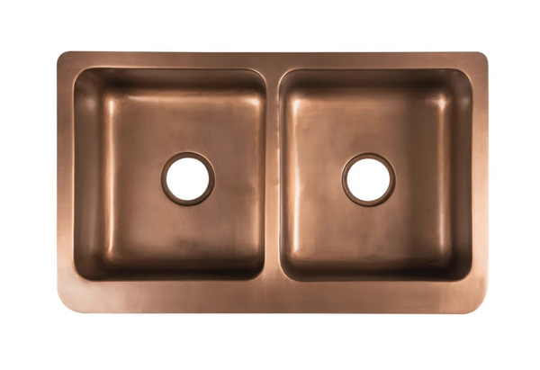 Copper Double Butler Sink