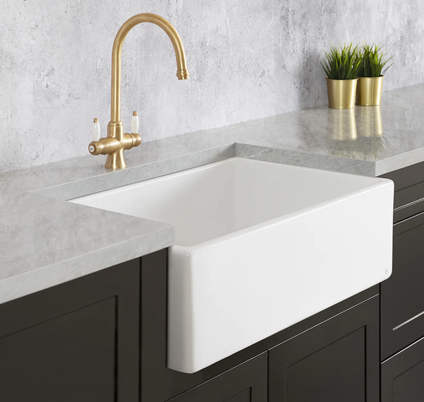 February Special ! - Mayfair Fluted / Plain Butler Sink - 755 * 500 * 250  - Free Grid - $945.00