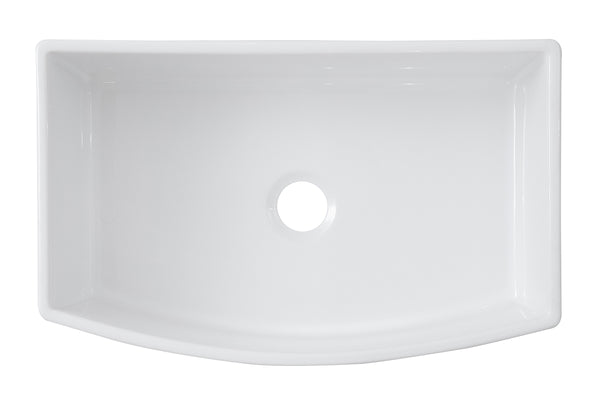 Curved Apron Single Bowl Sink