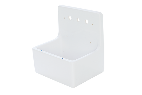 Scullery Tub - 510 x 390 x 490mm With Tap Holes